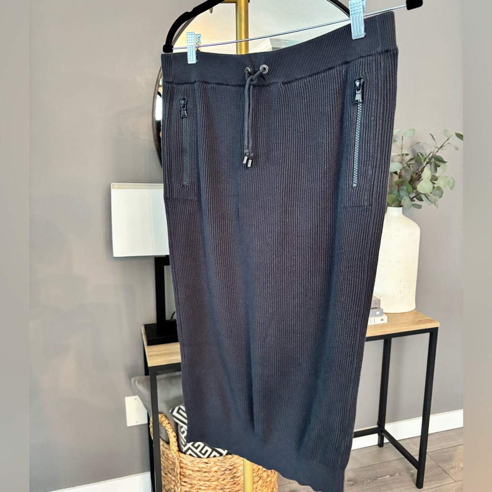 Brunello Cucinelli English Knit Drawstring Midi Skirt - Picture 3 of 10